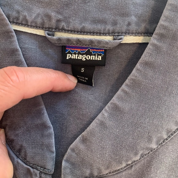 Patagonia Lightweight Dusty Blue Vintage Cotton Jacket - Picture 13 of 16